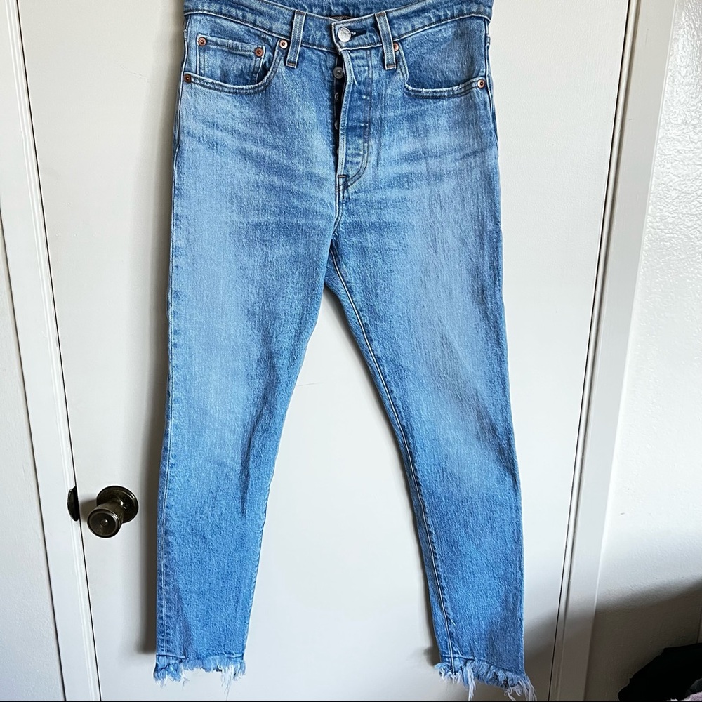 Levi’s 501 original button fly jeans.
